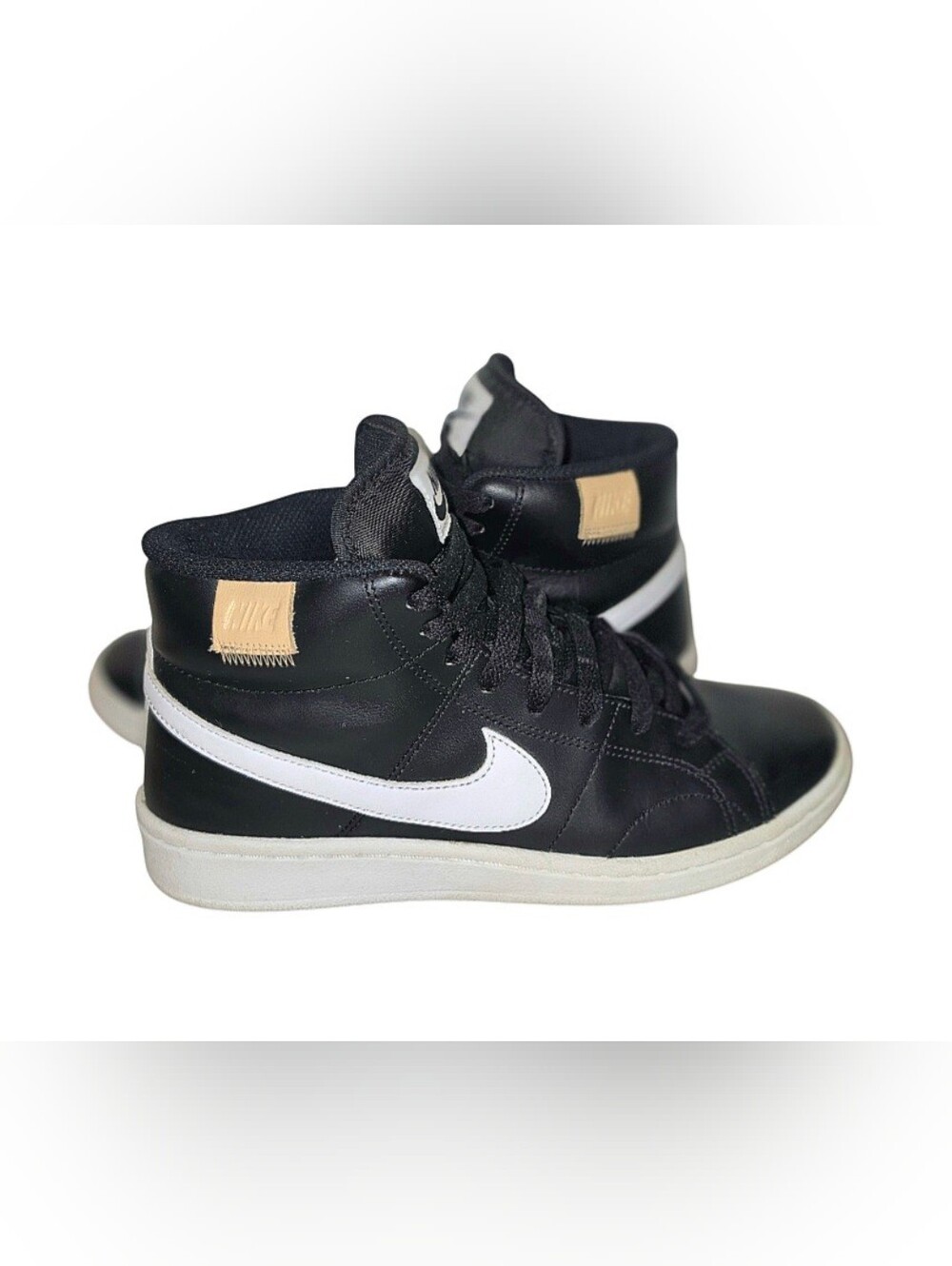 Nike Women's Court Royale 2 Mid Black/White Sneakers Size 7.5